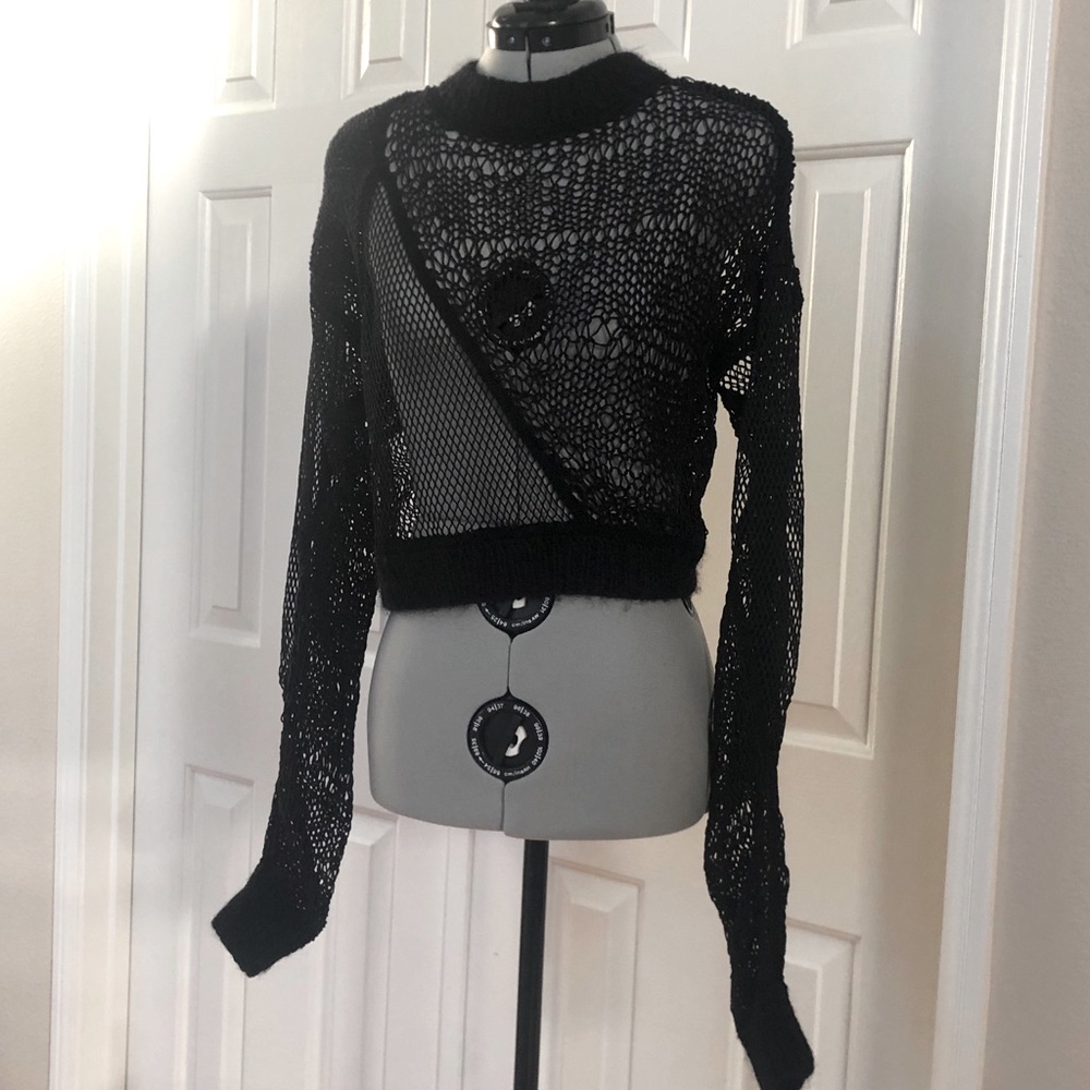 Helmut Lang unworn knit sweater top s black